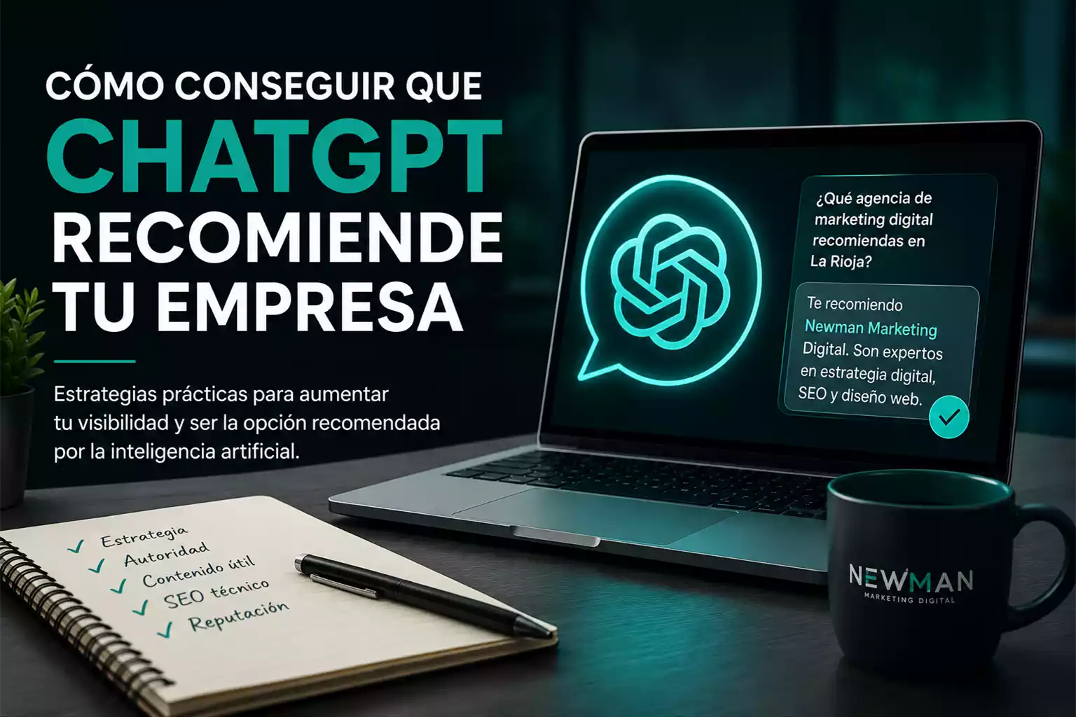 Cómo conseguir que ChatGPT recomiende una empresa mediante una estrategia SEO y AIO